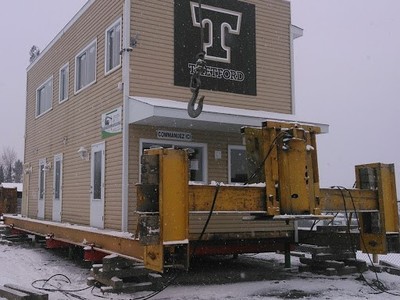 Déplacement du bâtiment des sports du CEGEP de Thetford Mines